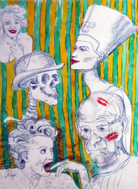 Nefertiti, Skully and Myself