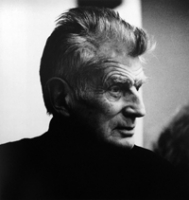 Samuel Beckett photographed at Lond