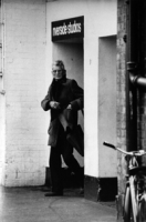 Samuel Beckett leaving London's Rve