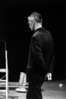 Samuel Beckett photographed at Rive