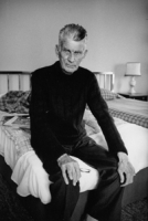 Samuel Beckett photographed in Room