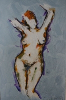 Nude with Arms Raised