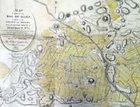 KILDARE, Map of part of the Bog of