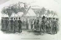 Church service in the camp at Turte