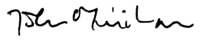 John Minihan Signature