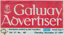 Galway Advertiser Article 2a - Liam Butler