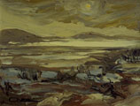 Evening Snowstorm Over Cashel Bay - Rosemary Carr
