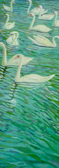 Claddagh Swans I - Vicki Crowley
