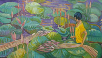 Young Lotus Picker - Vicki Crowley