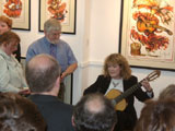 Annette Degenhardt Playing Classical Guitar