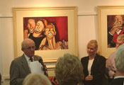 Desmond Kavanagh & Pam O'Connell opening the exhibition