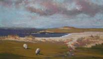 Sheep Grazing Near Dugort, Achill - Patsy & Gabriel Farrell