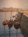 Boat Reflections Claddagh Quay - Patsy & Gabriel Farrell