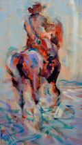 Horseman On Beach - Jim Kinch
