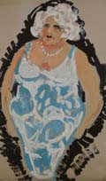 Lady In A Blue Dress - Hugh McCormick