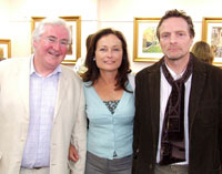 Simon J Kelly, Cathy Hughes and Artist John Connery