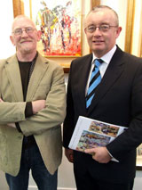 Artist Fran McCann and Jarlath Feeney