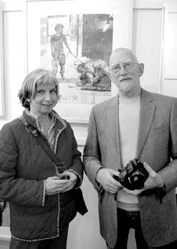 Artists Marja van Kampen and Fran McCann