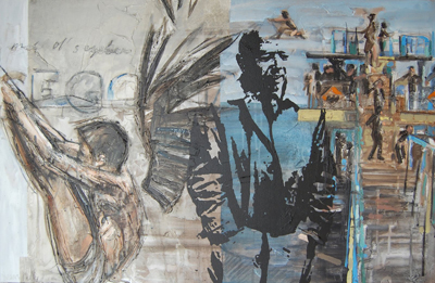 Mixed Media on Canvas by Dean Kelly (2008)