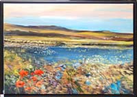 'Poppies near Lake, Connemara' by Michael Downes