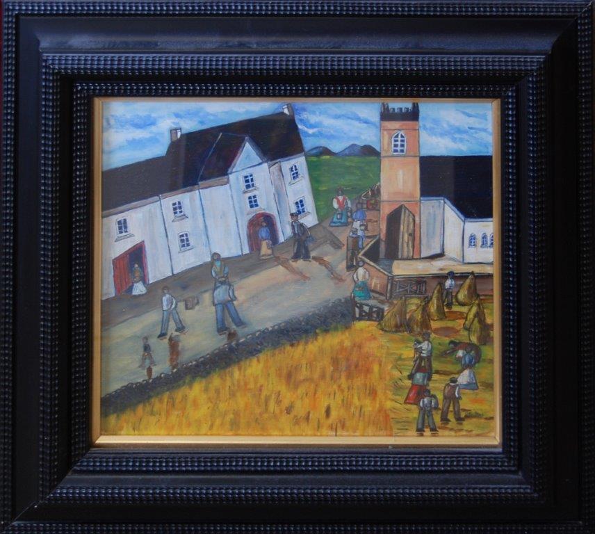 The Kenny Gallery Irish Art Gallery Cutting the Corn... Churchill