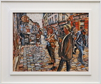 Window Shopping at � M�ille's.../ Study in red and blue