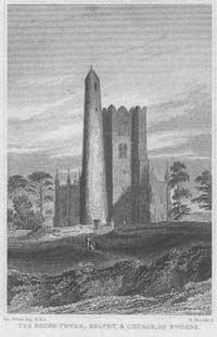 The Round Tower, Belfry, & Church,