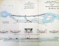 RUSKEY, bridge, shoal and canal at;