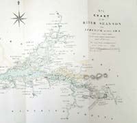 RIVER SHANNON, chart of the from Li