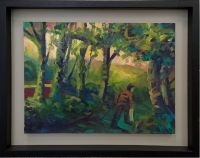 Man Walking in the Woods