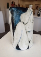 Seated Figures on Blue