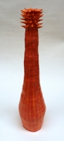 Orange and Pink Striped and Spiked Vessel