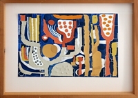 Collage, Orange and Blue