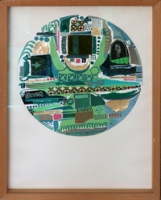 Collage Circle (Green)