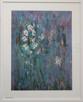 Flowers in the Wild on Purple and Green