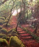 Steps by the Moss Garden