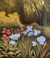 Blue Himalayan Poppies I