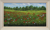 Poppy Field with Trees (5/15)