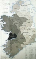 IRELAND, Map of, exhibiting the num