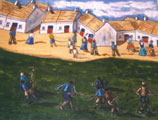 Children Hurling in the Claddagh - Orla Egan