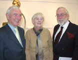 Simon and Anne Kelly with Tim Collins
