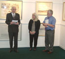 Prof. Pat Finnegan officially opening the exhibition