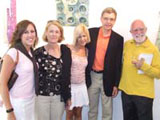 Cassie, Madeline, Candy, and Tom Henning (Nebraska,_USA) with the artist John ffrench
