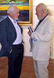 Kenneth Webb with fellow artist Jaap Veld
