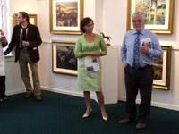 Tom Kenny introduces Anne McCabe to officially open the exhibition